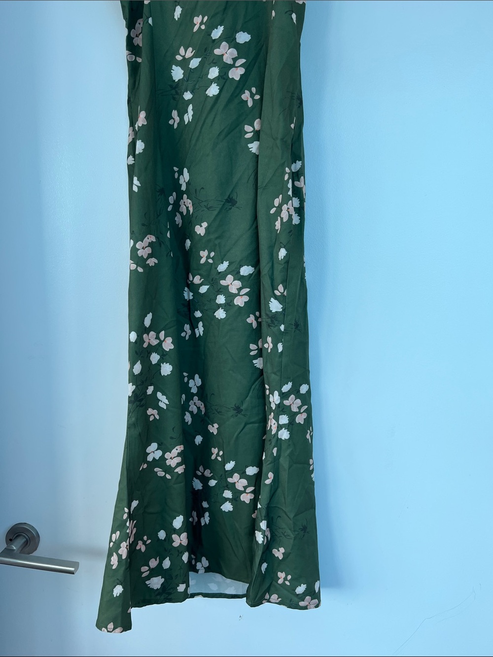Cider Olive Green Floral Slip Dress - Picture 7 of 7